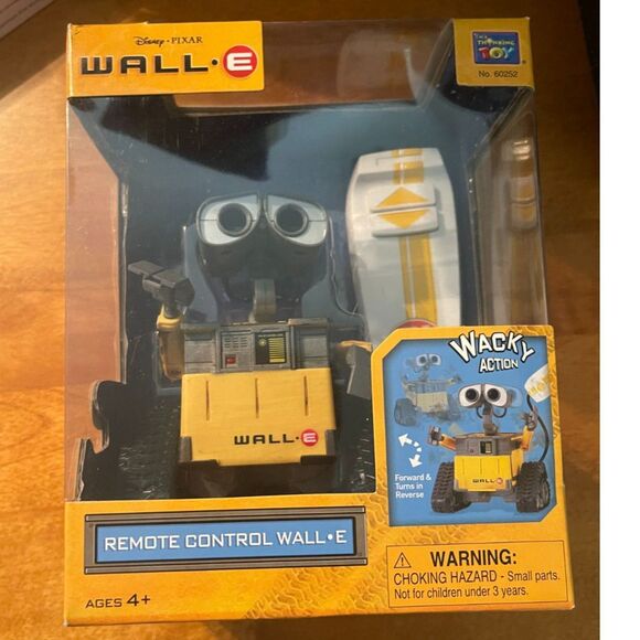 Vintage Disney Pixar Wall-E Remote Control Robot Think Way Boxed Excellent - Picture 1 of 10